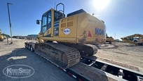 Used Komatsu Excavator in yard